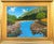 Jerry Greenberg "Passing Clouds" Contemporary Realistic Texas Nature River Landscape Painting, 2020s For Sale