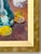 Modern Impressionist Oil on Canvas Board Still Life of Peonies & Lemons Framed For Sale - Image 9 of 13