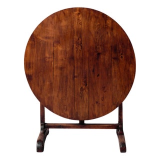 19th Century French Vigneron Oak Wine Table For Sale