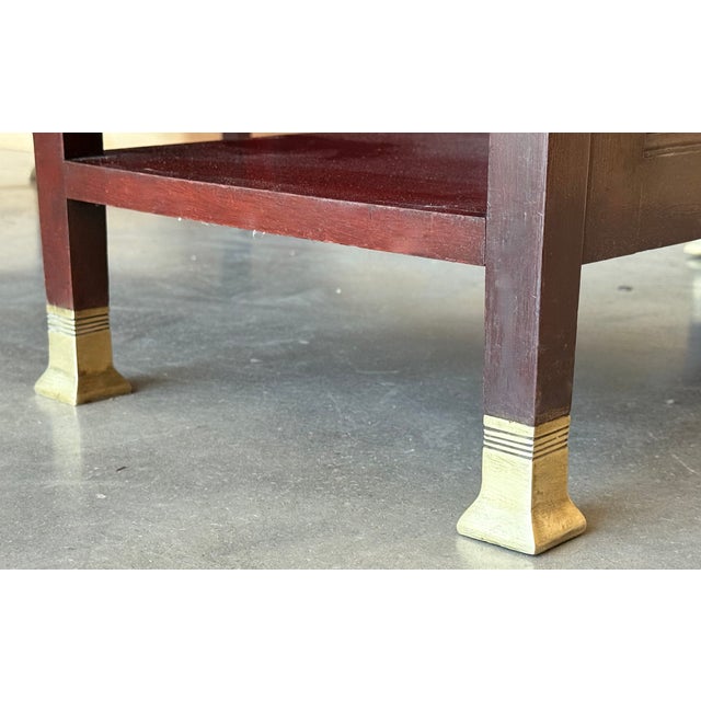 Art Deco Desk Table with Two Faces and Two Levels, 1940 For Sale - Image 17 of 18