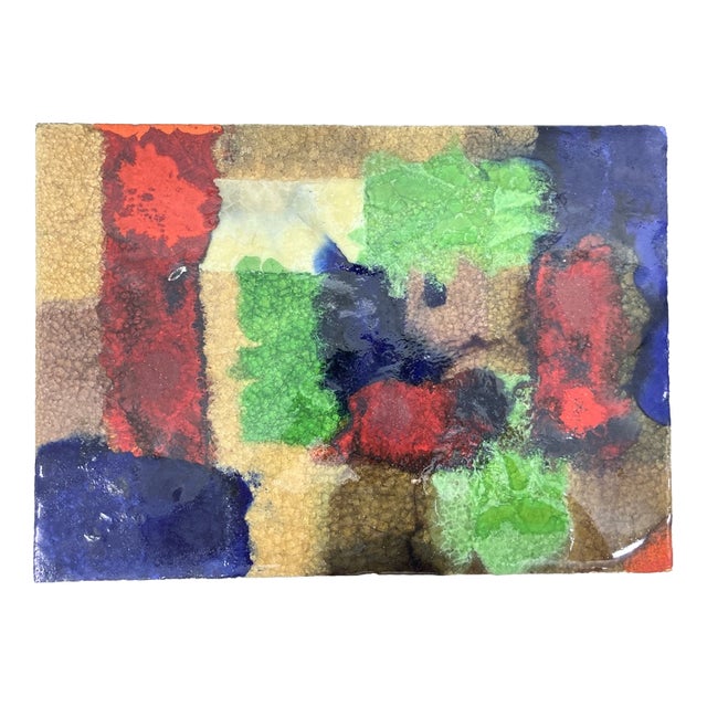 Studio Color Composition 2 Wall Panel in Ceramic by Heinz Pelzer, 1960s-1970s For Sale