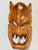 Pair of Vintage Philippine Hand-Carved Monkey Pod Wood Dragon & Demon Wall Masks For Sale In Portland, OR - Image 6 of 12