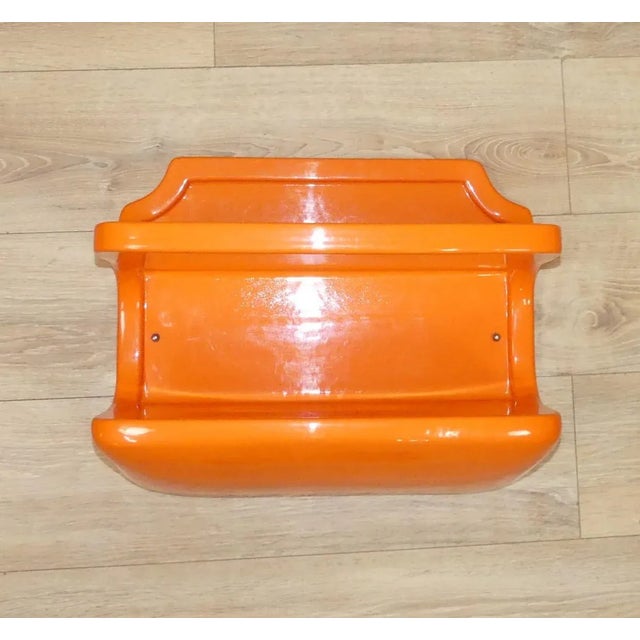 Space Age Orange Plastic Wall Shelf, 1970s For Sale - Image 14 of 14