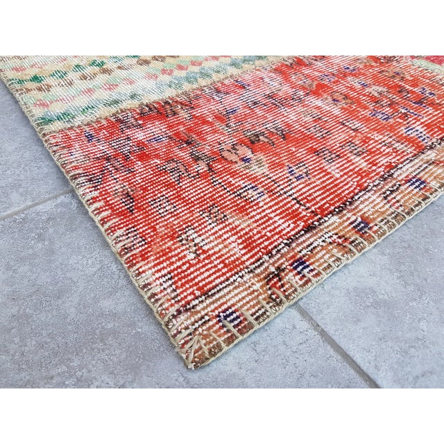 Home Living Vintage Runner Rug For Sale - Image 4 of 10
