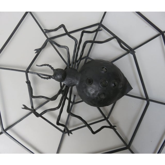 Black Black Iron Wall Decoration Spider, 1950s For Sale - Image 8 of 18