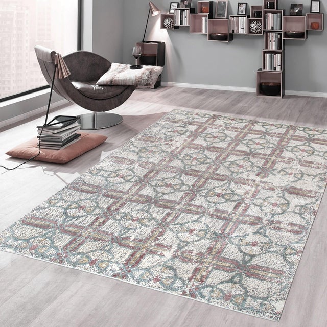 Pasargad Home Gemstone Ivory Silk & Wool Area Rug, 8' 0'' X 9'10'' For Sale - Image 4 of 4