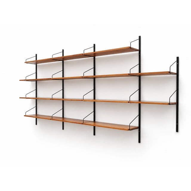 Large Vintage Wall System with Shelves, 1960s For Sale - Image 4 of 7