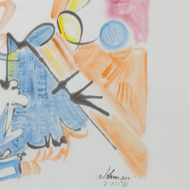 Syncopated Abstraction - Robert Lohman, C. 1981 For Sale In San Diego - Image 6 of 8