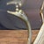 Hollywood Regency Coffee Table or Cocktail Table With Swan Base and Glass For Sale - Image 4 of 9