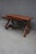 Brown Spanish Colonial Revival Style Mahogany Desk With Iron Stretcher For Sale - Image 8 of 13