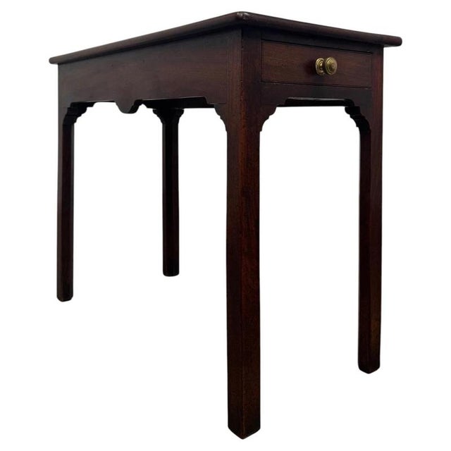 Antique English Mahogany Side Table, 1780 For Sale - Image 12 of 12