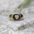 1990s 14k Gold Oval Signet Ring With Heart-Shaped Diamond, Size 6.5 For Sale - Image 10 of 11