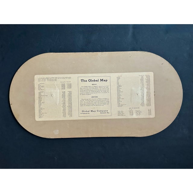 1930s Vintage 1930s World Map Decor For Sale - Image 5 of 12