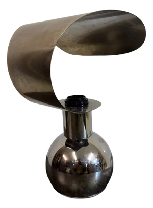 Sculptural Chrome Table Lamp, 1960s