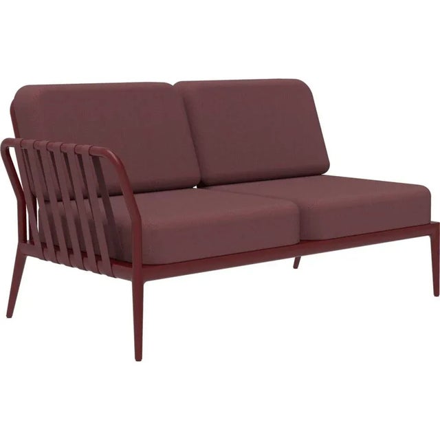 Ribbons burgundy double right modular sofa by mowee. Dimensions: d83 x w148 x h81 cm (seat height 42 cm). Material:...