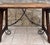 Rustic Early 20th Century Spanish Table with Wrought Iron Cross Stretchers For Sale - Image 3 of 7