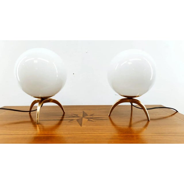 Vintage Sphere-Shaped Table Lamp For Sale - Image 11 of 11