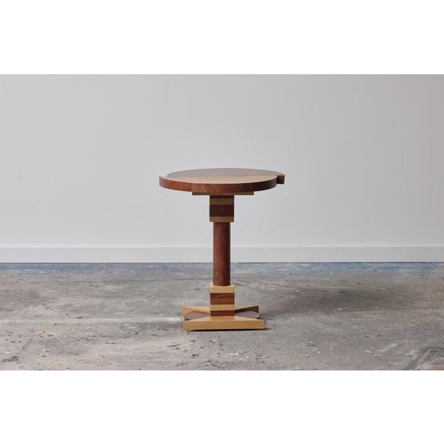 Wood Italian Postmodern Side Table, 1980s For Sale - Image 7 of 7