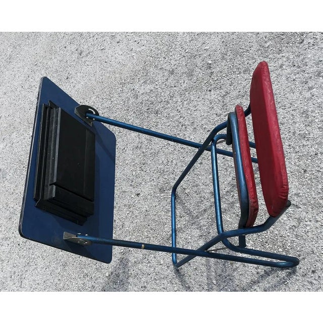 Wood Folding Childrens Desk and Study Chair, Italy, 1970s For Sale - Image 7 of 18