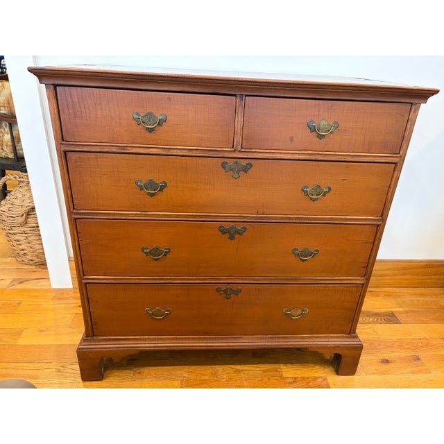 This beautiful Chippendale style chest of doors/ bedroom chest is still in great condition considering it was originally...