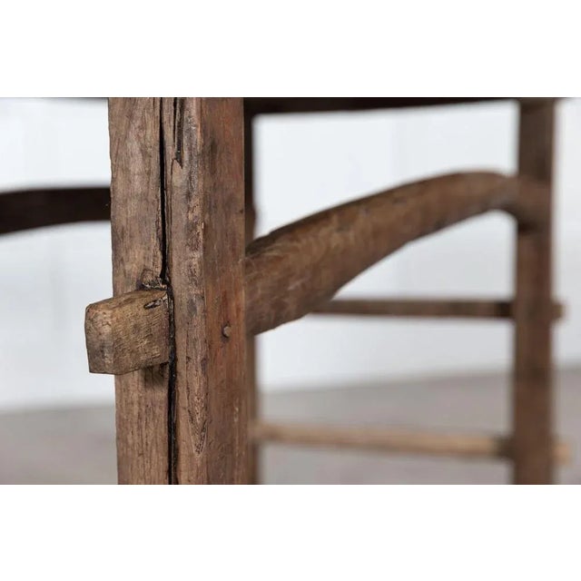 Brown English Elm Vernacular Work Table, 1850s For Sale - Image 8 of 13