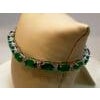 20 Carat Natural Zambian Emerald & 1.2ct Diamond Tennis Bracelet 14 Karat Gold For Sale - Image 16 of 18