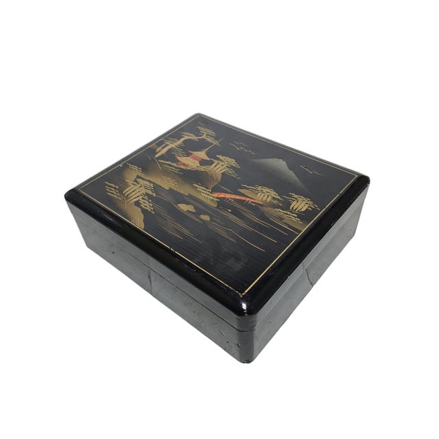 Vintage Japanese Lacquerware Box, 1920s For Sale - Image 6 of 6