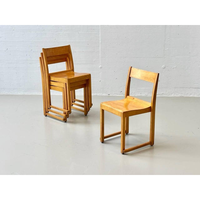 Orchestra Chairs by Sven Markelius, 1940s, Set of 4 For Sale - Image 10 of 18