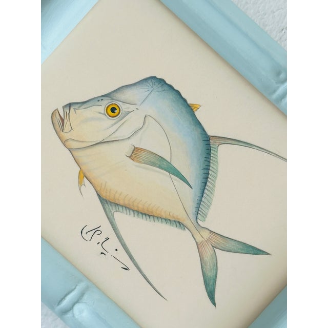 This hand-painted fish is brought to life in the softest, most soothing palette—gentle aqua blues, hints of seafoam green,...