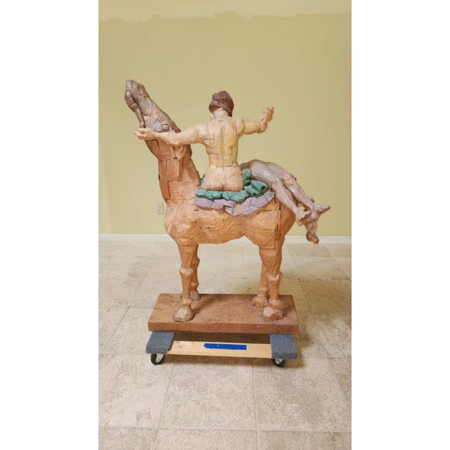 An absolute masterpiece from the very special artist...Peter Leventhal. 2 nudes on a wonderful stylized horse! Stunning in...