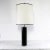 Mid 20th Century Chrome & Black Faux Leather International Style Cylindrical Table Lamp After Walter Von Nessen For Sale - Image 13 of 13