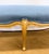 Giltwood Louis XV Style Long Blue Upholstered Bench, Window Seat For Sale In New York - Image 6 of 7