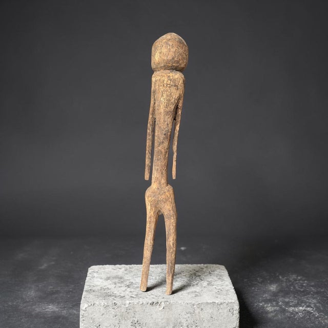 Brown African Abstracted Figural Sculpture For Sale - Image 8 of 8
