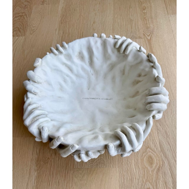 Rare Vintage Perpetual Hands Bowl by TMS (The Museum Store,) 2007, in the Style of Fornasetti For Sale In Chicago - Image 6 of 8