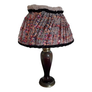 Art Nouveau Table Lamp on Ceramic Base, 1910s For Sale