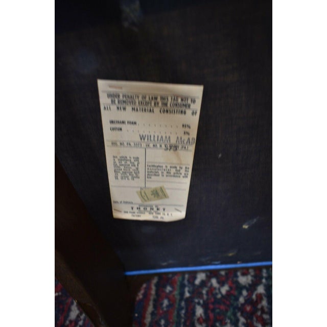 Mid 20th Century Mid Century Modern Thonet Bentwood Blue Upholstered Side Chairs - a Pair For Sale - Image 5 of 13