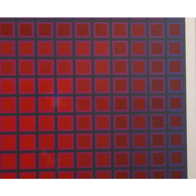 Abstract Compounded Red, Julian Stanczak For Sale - Image 3 of 4