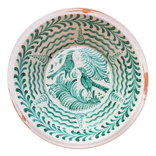 Large Spanish Revival Ceramic Lebrillo Bowl from Fajalauza, Granada, 2010s For Sale