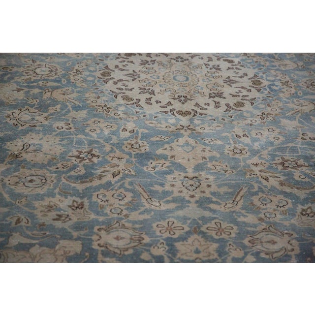 Vintage Distressed Tabriz Carpet - 7'5" x 10'9" For Sale - Image 13 of 15