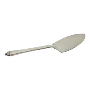 Mid-Century Modern Sterling Silver Server in Pyramid Pattern by Georg Jensen