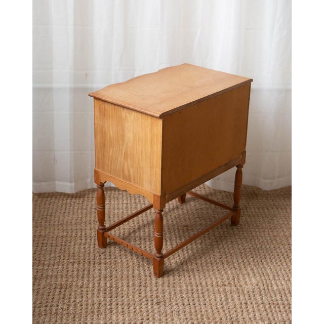 1970s Danish Modern Oak Side Chest Attributed to Henning Kjaernulf For Sale - Image 13 of 14