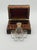 Late 19th Century French Leather Book Liquor Tantalus with box - 7 pcs For Sale - Image 13 of 14