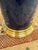 Pottery Barn Navy Ceramic + Brass Table Lamps, Pair For Sale - Image 9 of 12