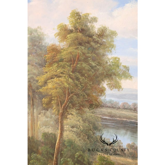 W. Hampton Landscape Painting, Lakeshore For Sale In Philadelphia - Image 6 of 18