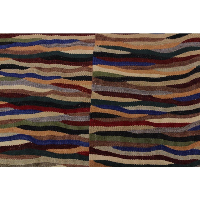 Textile Caucasian Kilim Red Ivory Wool Rug - 4'10" X 6'8" For Sale - Image 7 of 7