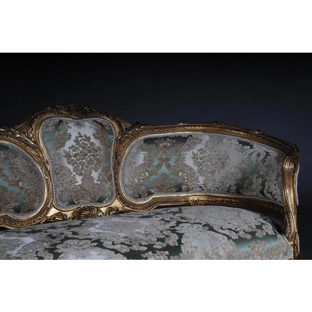 Wood Vintage Rococo Beech Sofa For Sale - Image 7 of 13