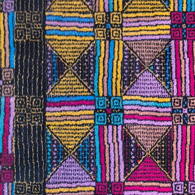 Italian Geometric Woolen Rug by Missoni for T&J Vestor, 1980s For Sale - Image 6 of 13