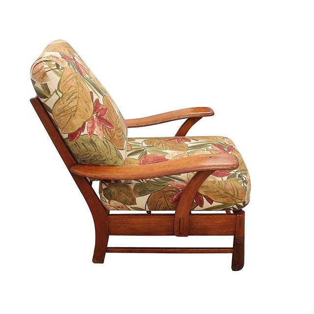 Mid Century Cushman Style Paddle Arm Chair Chairish