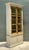 Wood Vintage Distressed Wood and Glass Tall Cabinet For Sale - Image 7 of 14