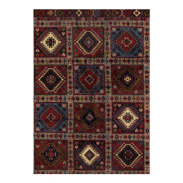 The pile used in Yalameh rugs is very fine, particularly in comparison to other tribal designs, using soft wool based on a...